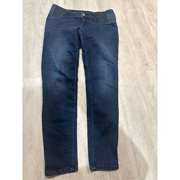 Isabel Maternity jeans- skinny- blue sz 4 - dark - side band by Ingrid & Isabel - Picture 1 of 8